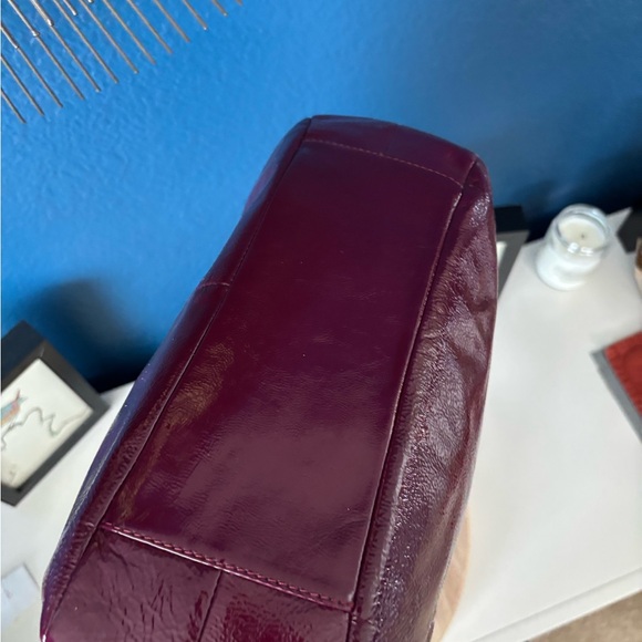 COACH SOHO EUC Patent Leather Burgundy/wine/plum double handle Shoulder Bag - Picture 17 of 17